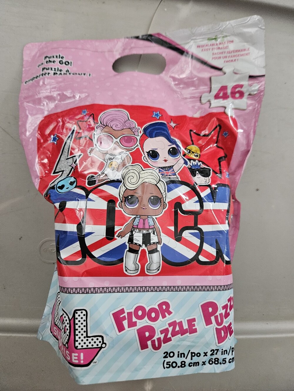 L.O.L. Surprise! Pink and Blue Floor Puzzle - 46 Pieces